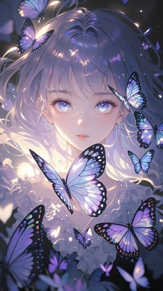 紫色蝴蝶