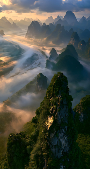 峰立云海间，一境入仙山