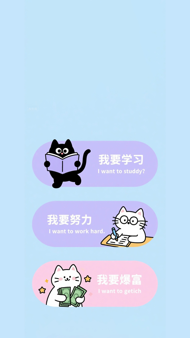 我要学习我要努力我要爆富