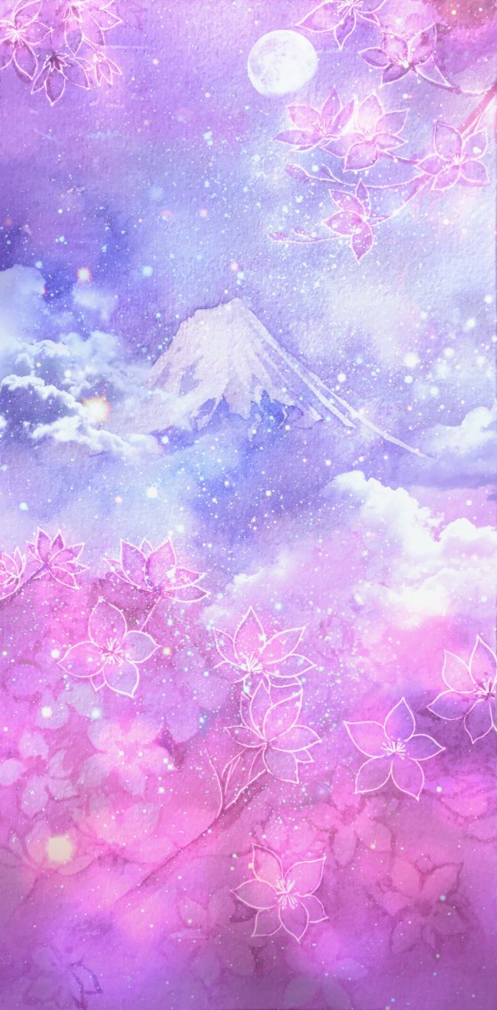 雪山樱花