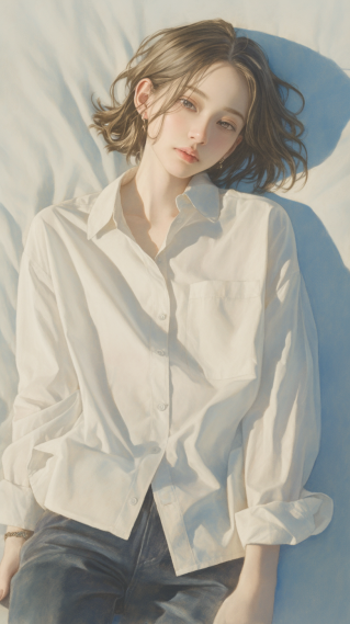 卧室中性美女
