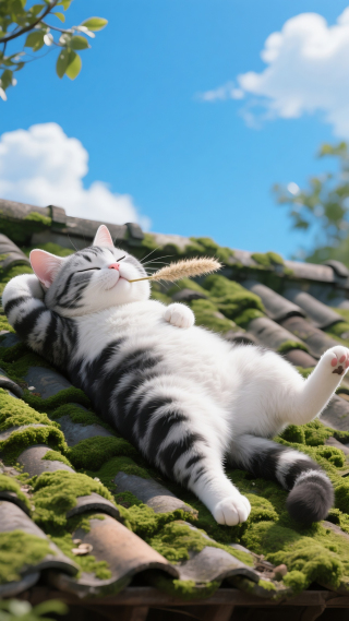 休闲的小猫咪