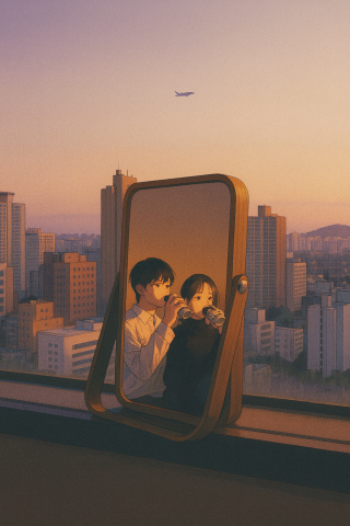 镜中情侣