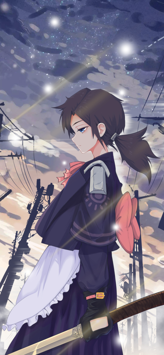 拿刀的少女