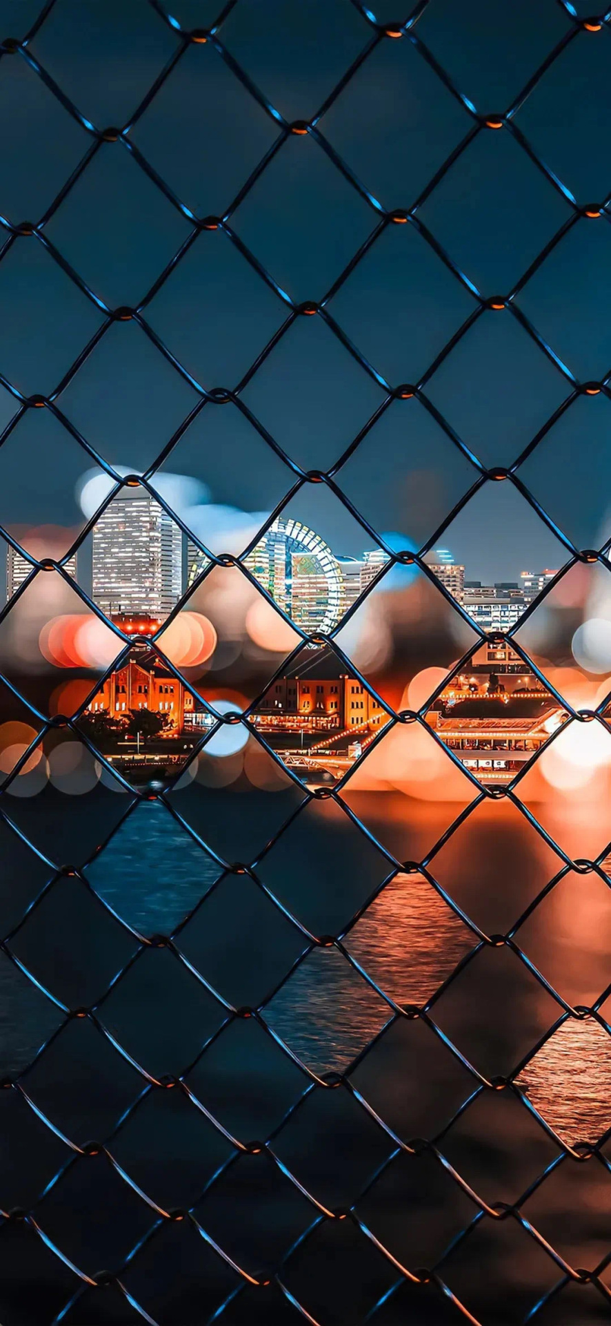 夜景朦朧屏保圖片