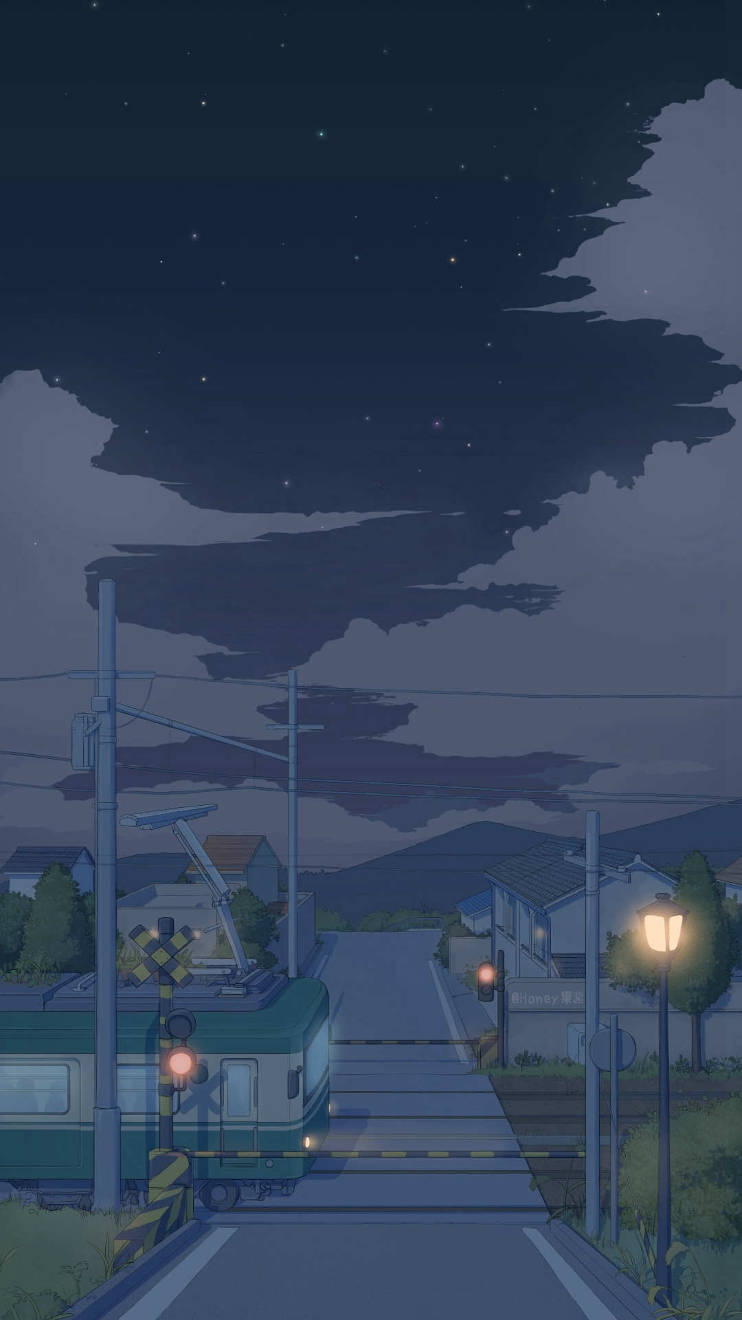 夜晚微信封面背景圖