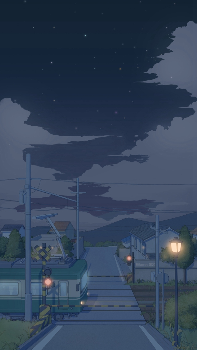 夜晚微信封面背景圖