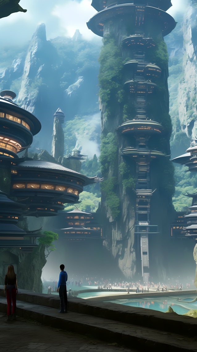 科技古風建築