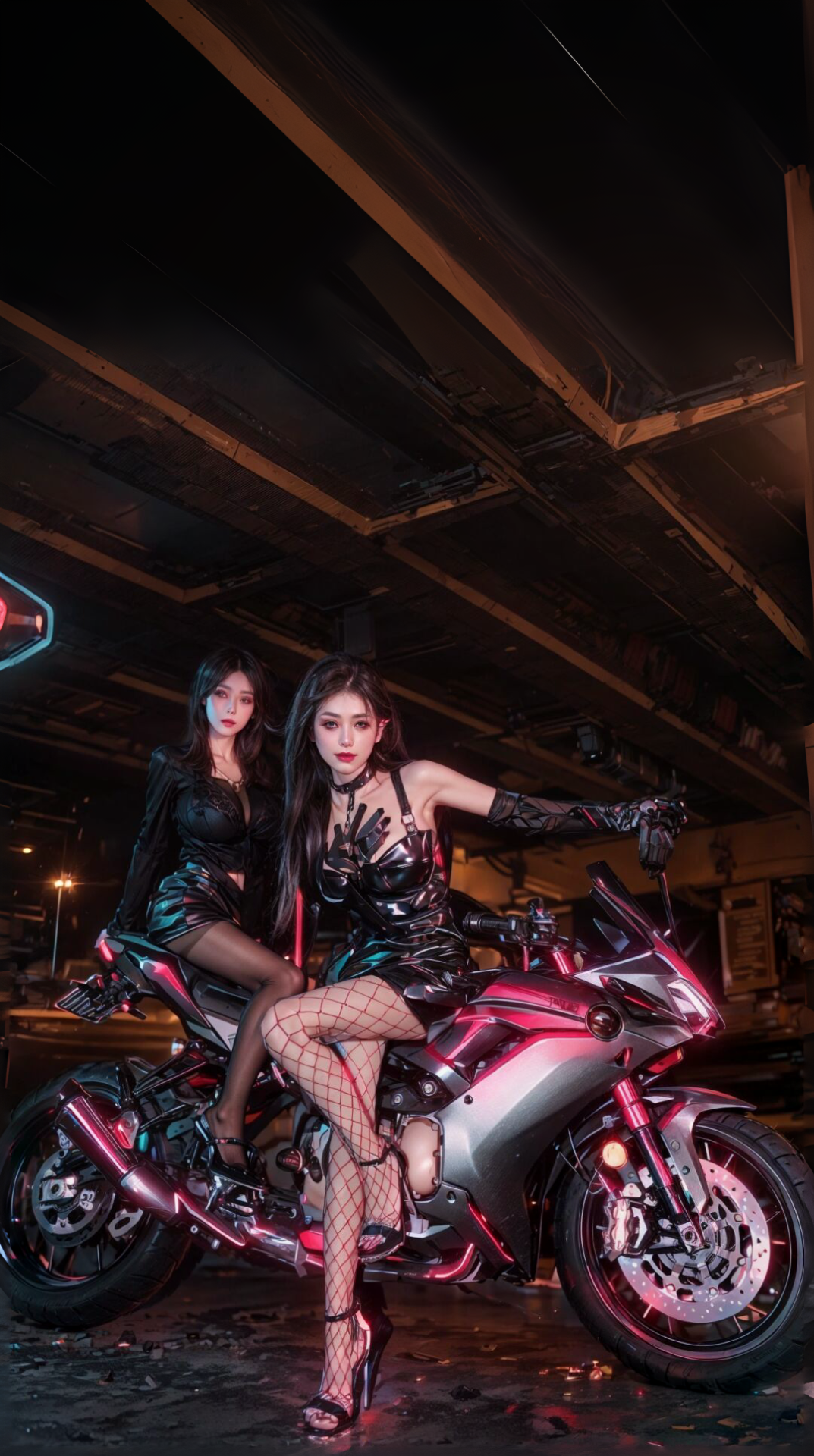 性感的朋克風機車女神