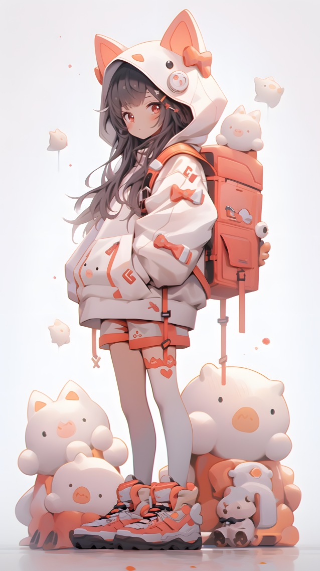 背著書包的女孩
