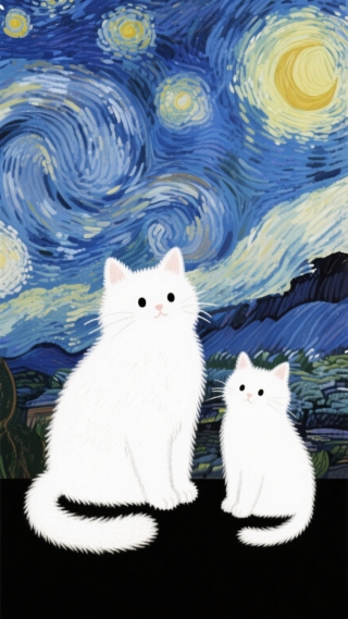梵高与猫咪