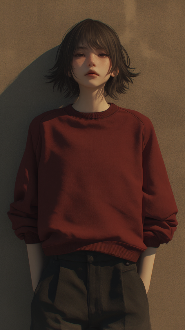 高冷中性美女