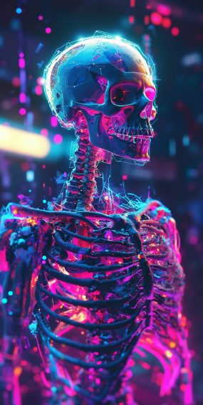 赛博朋克骷髅