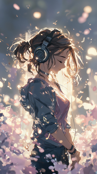 樱花飘落