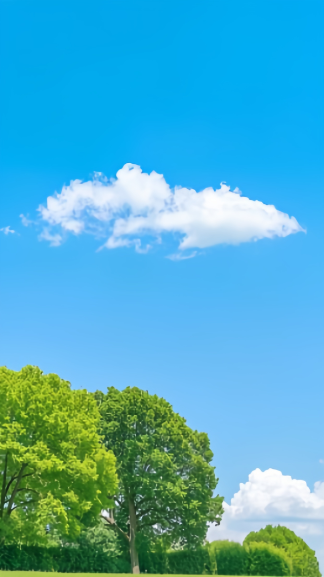 藍天白雲 清新護眼風景