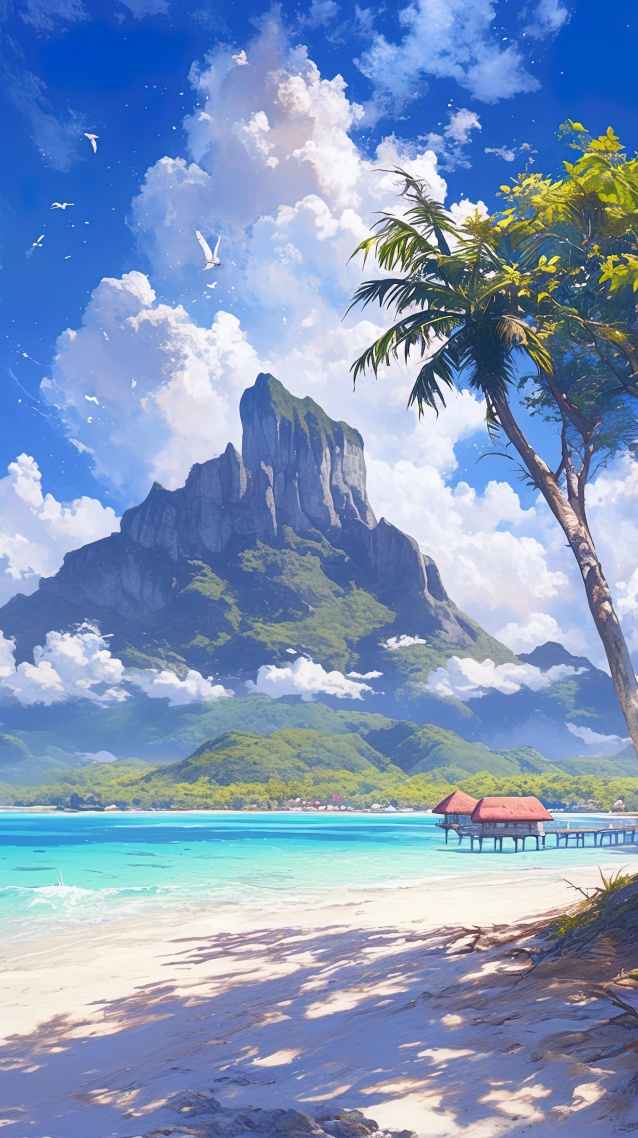 梦幻热带岛屿