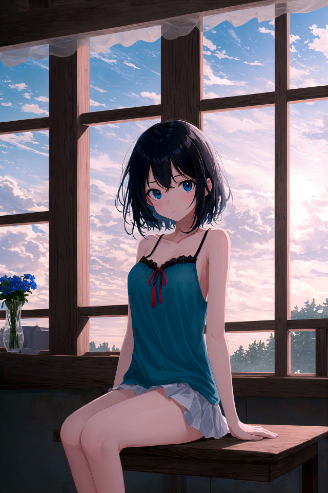 4K 窗邊蘿莉