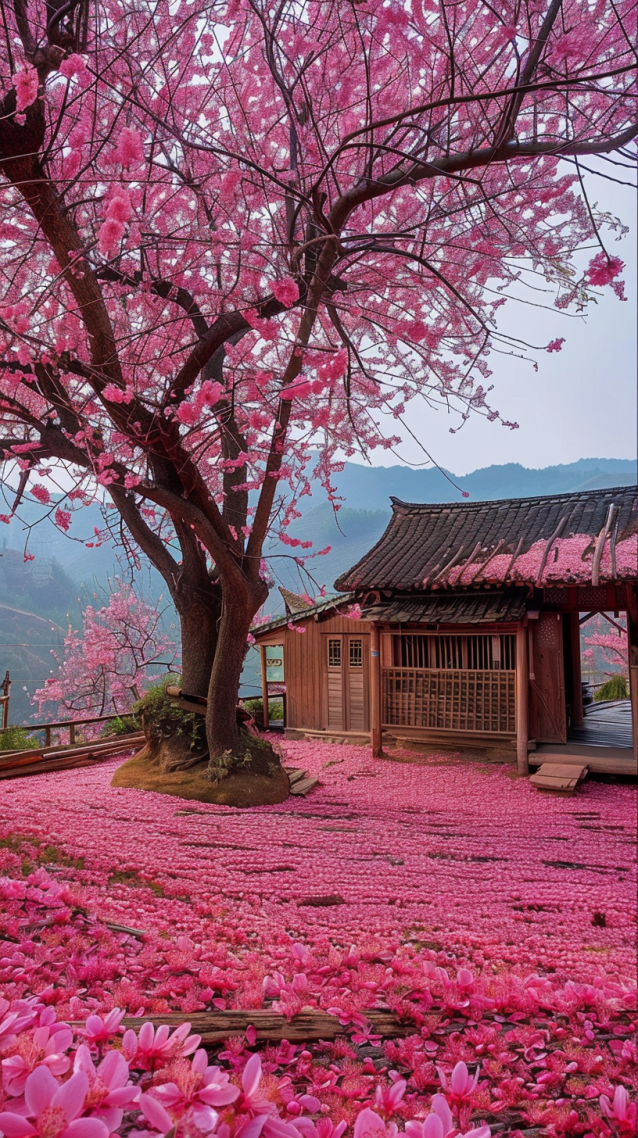 樱花树下(风景手机静态壁纸) - 风景手机壁纸下载 - 元气壁纸