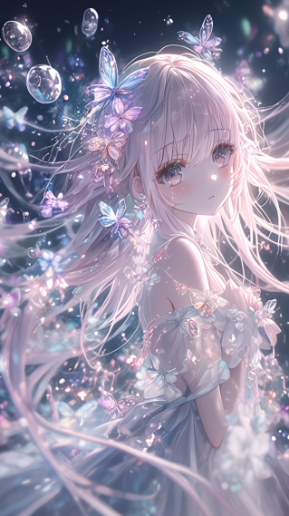 蝶落星河