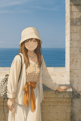 旅游少女