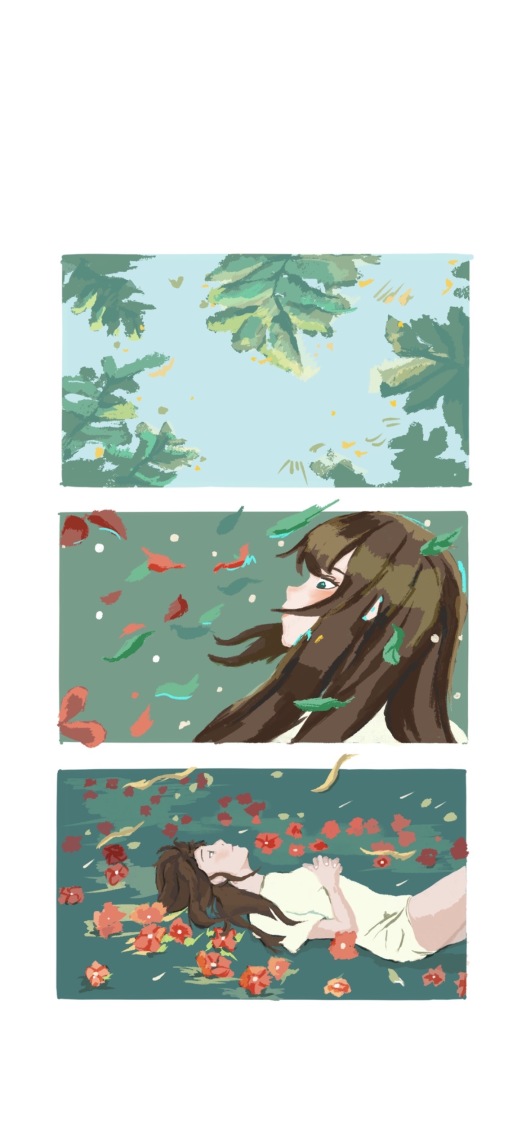 微风落叶