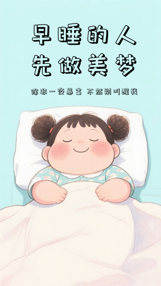 早睡的人先做美梦