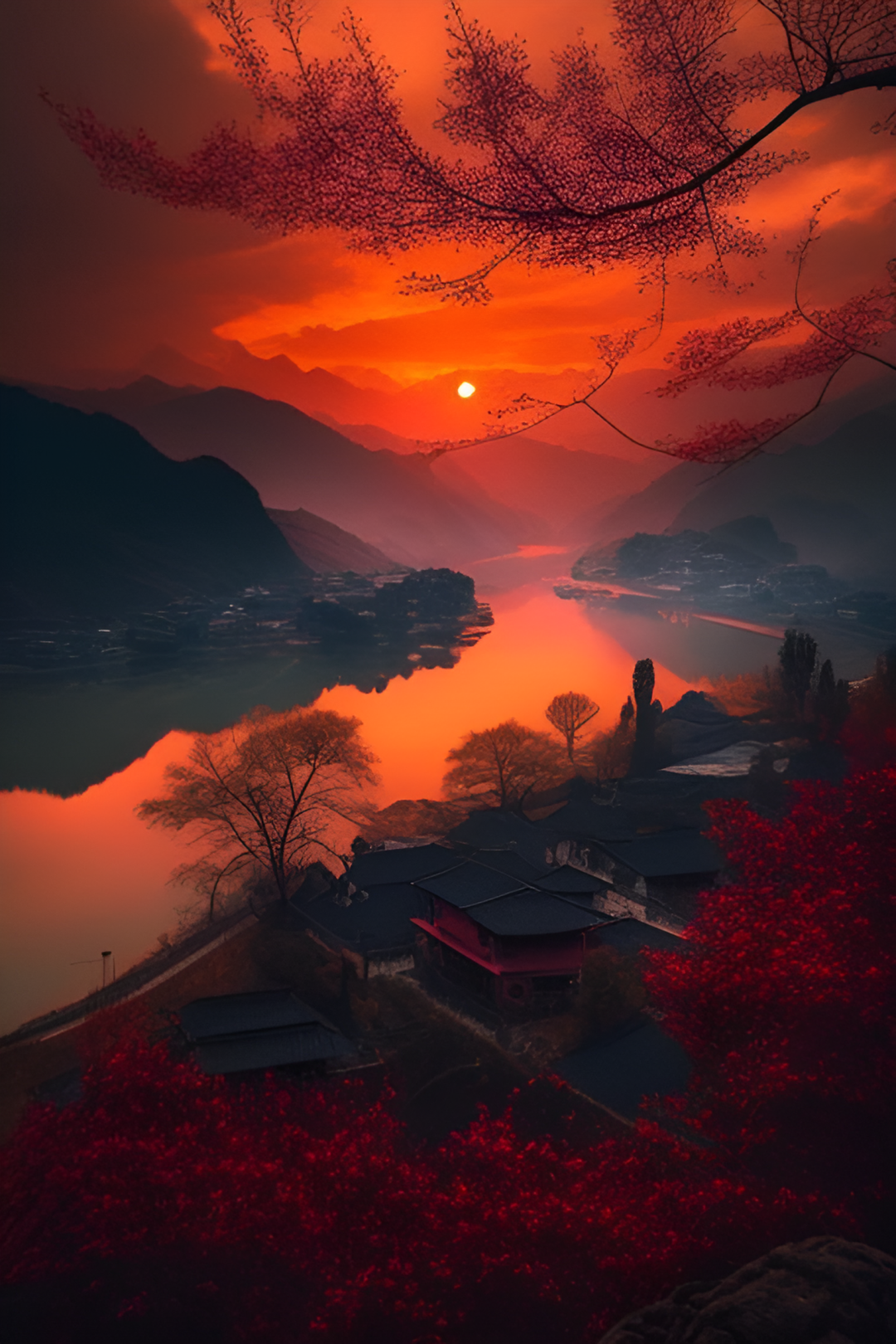 紅色的風景