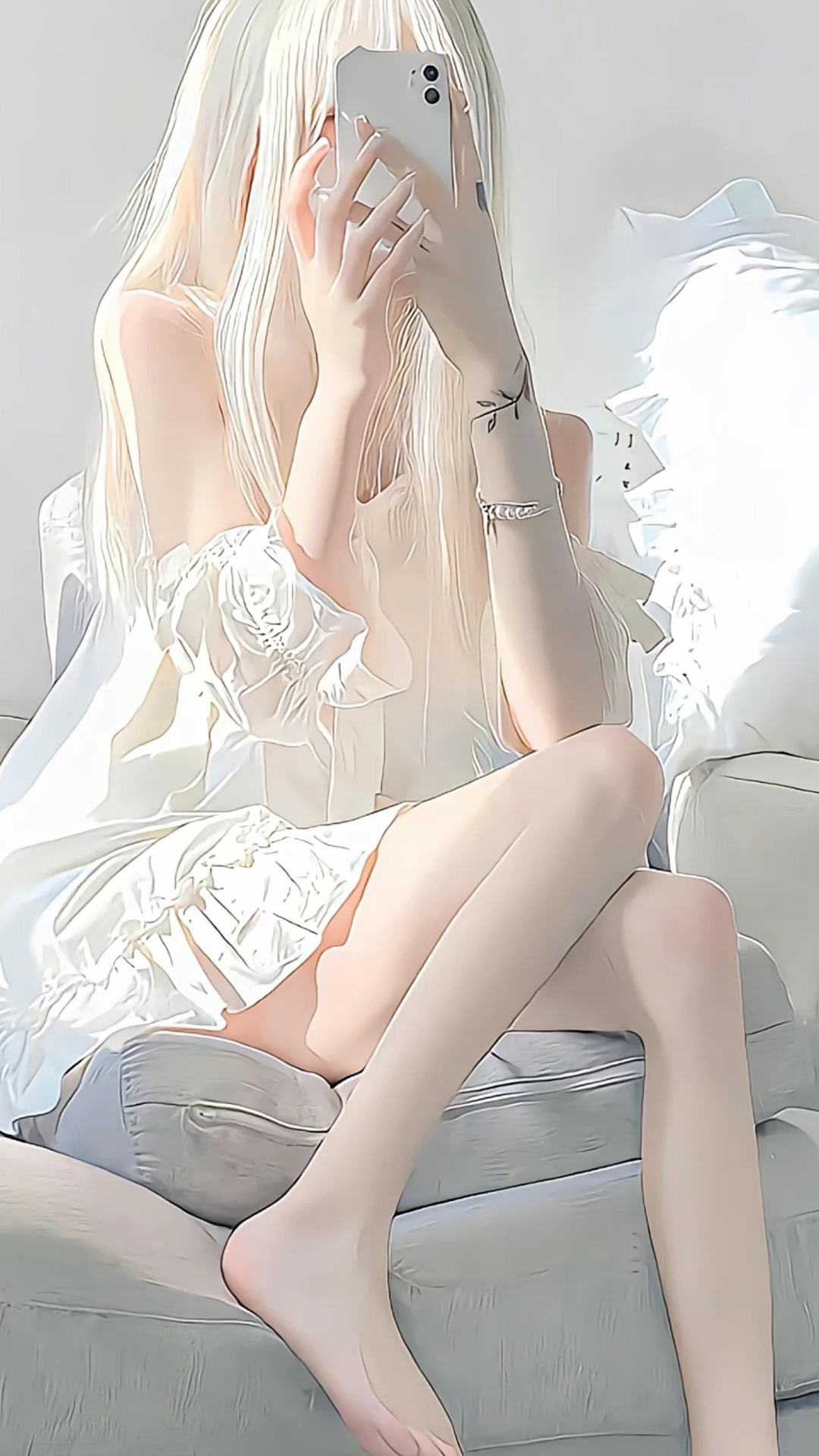 性感白衣美女