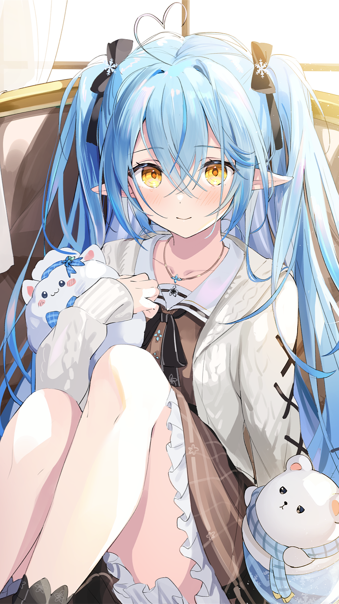 蓝发少女