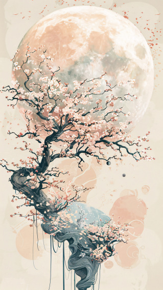 月影寒梅