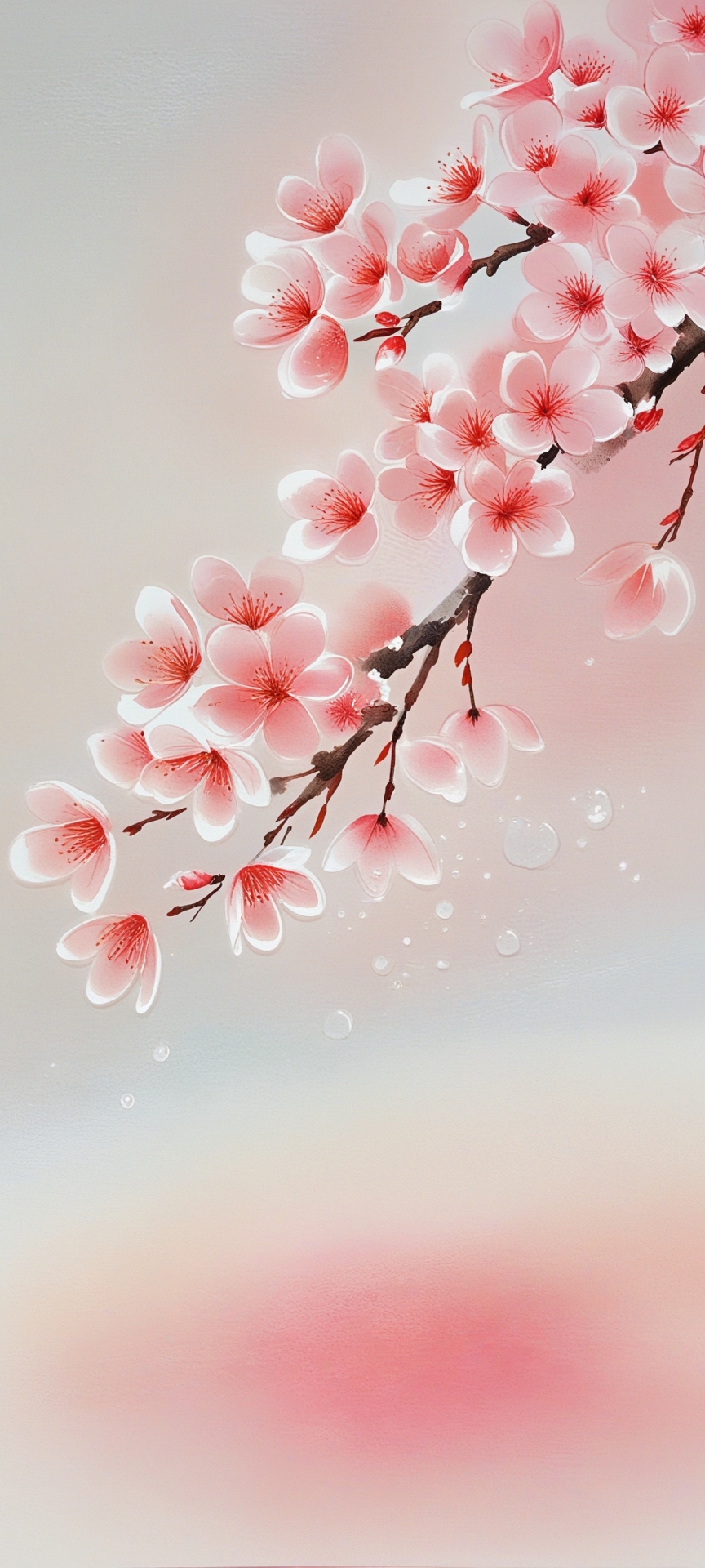 繁櫻垂夢·落瓣逐光
