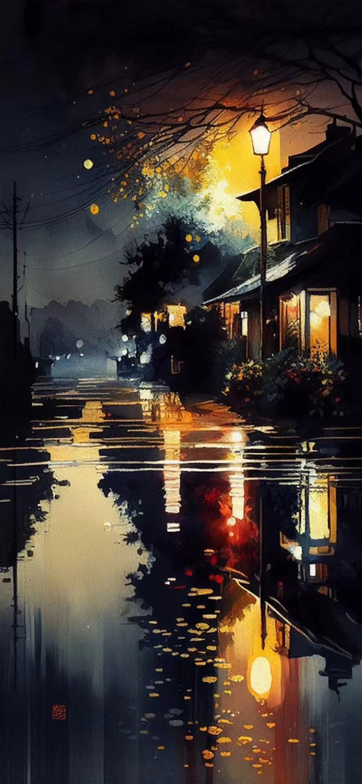 雨夜 街道