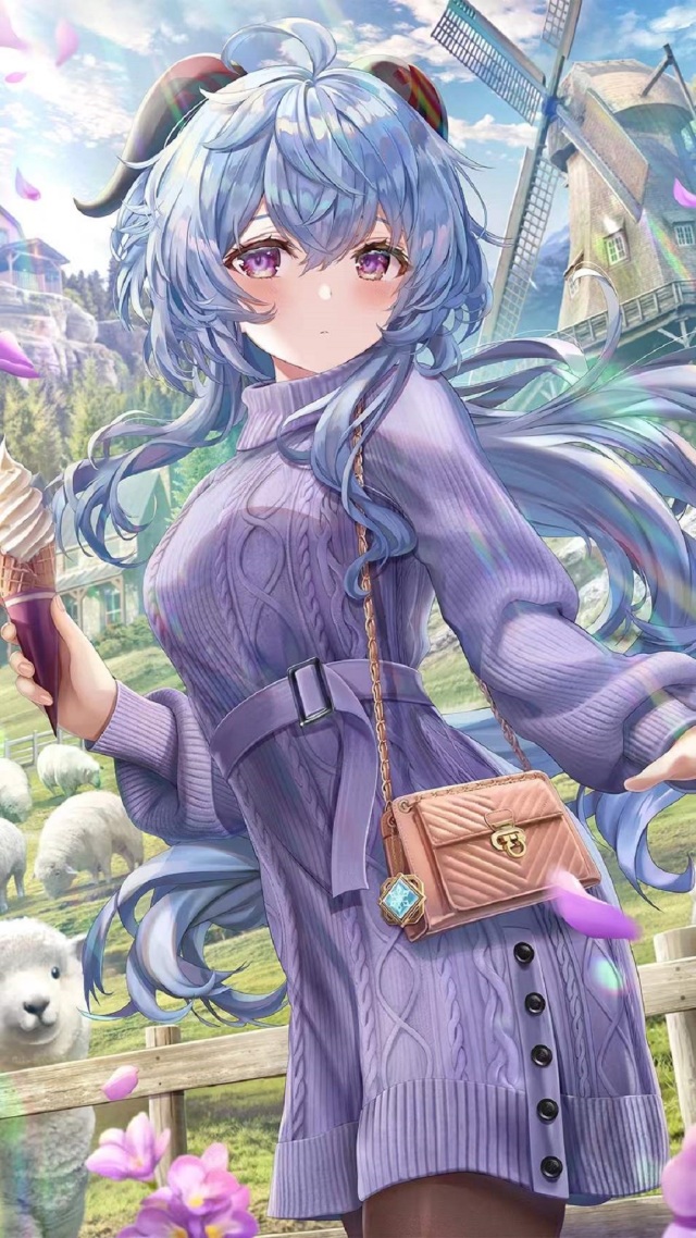 聊天背景圖美少女