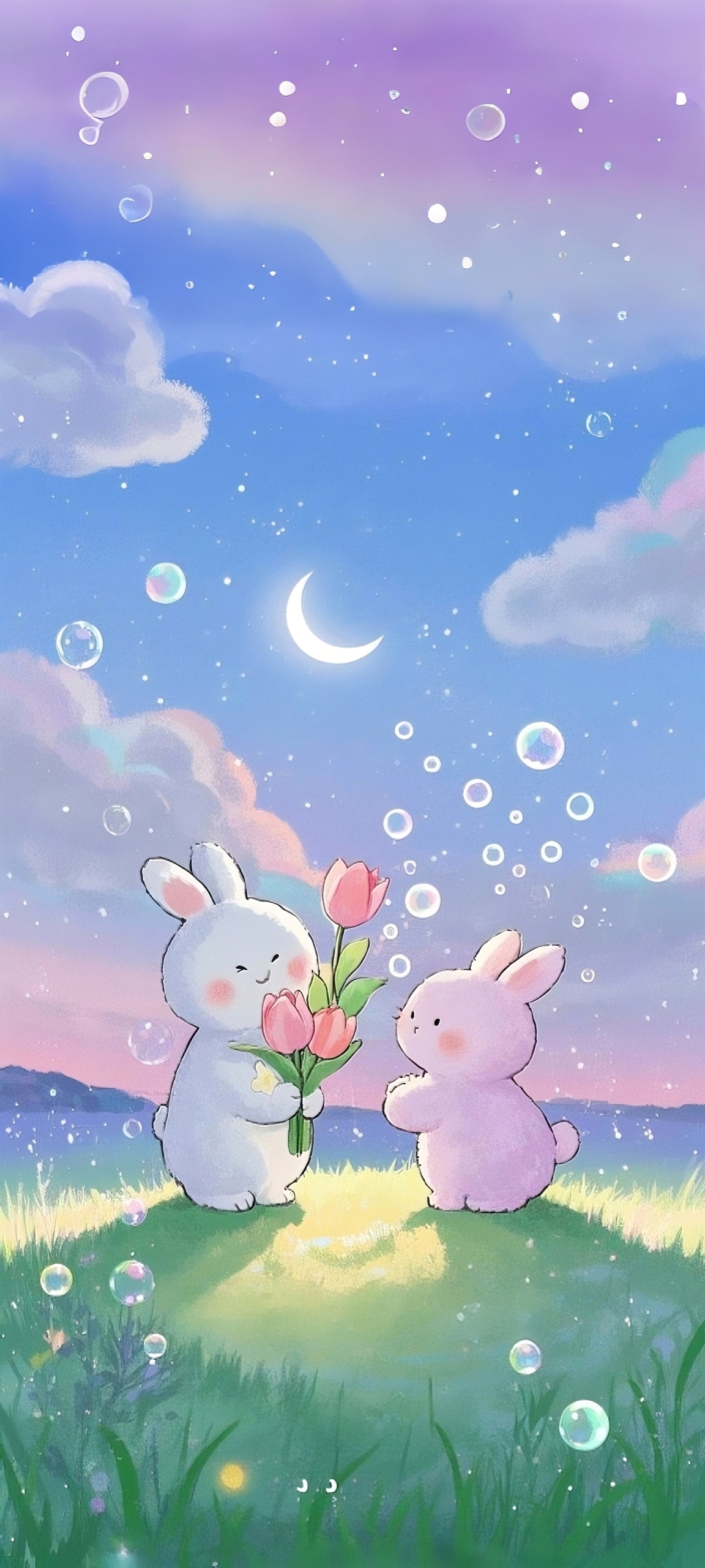月夜萌兔的愛意花遞