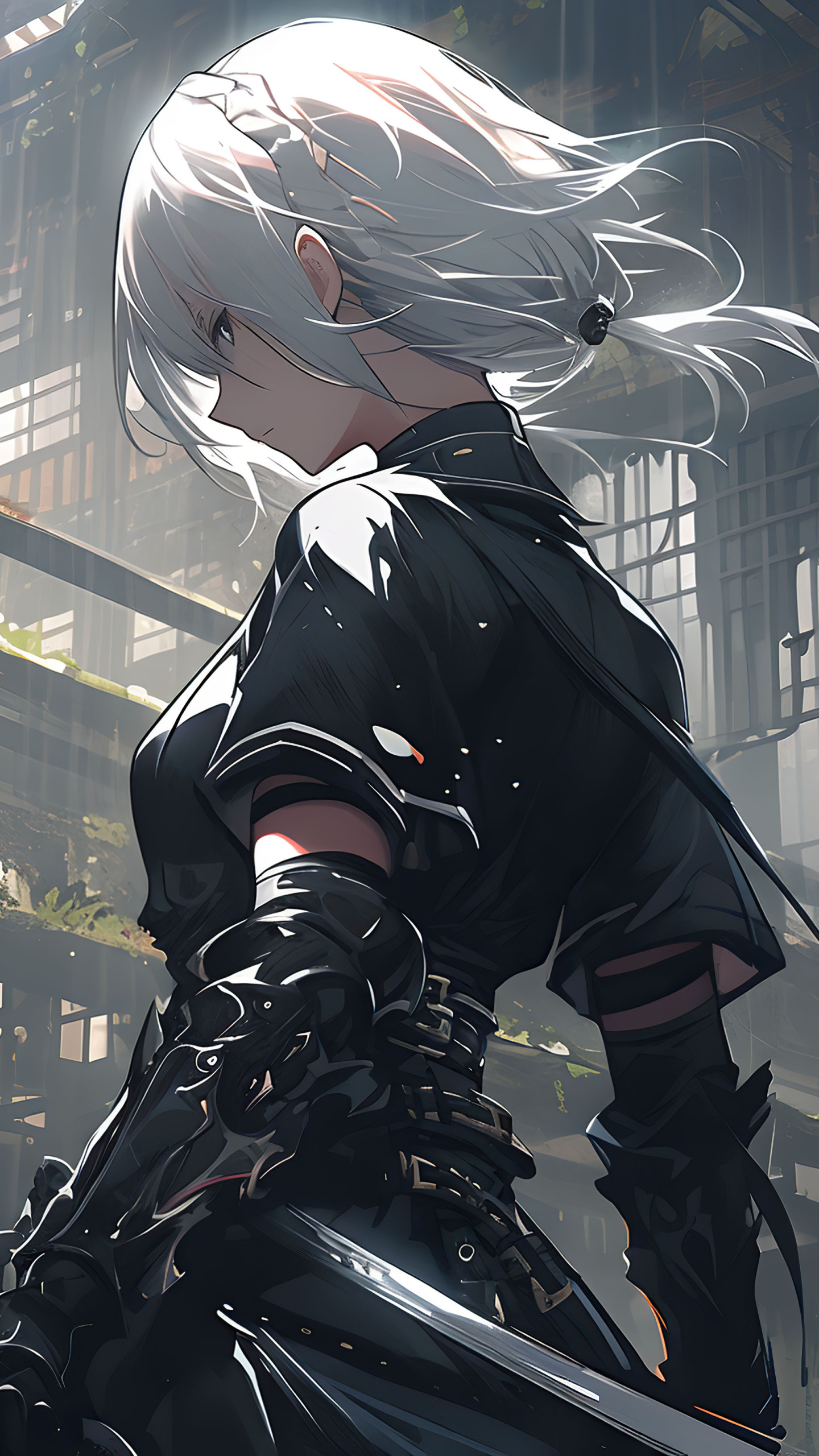 白髮暗黑系美少女