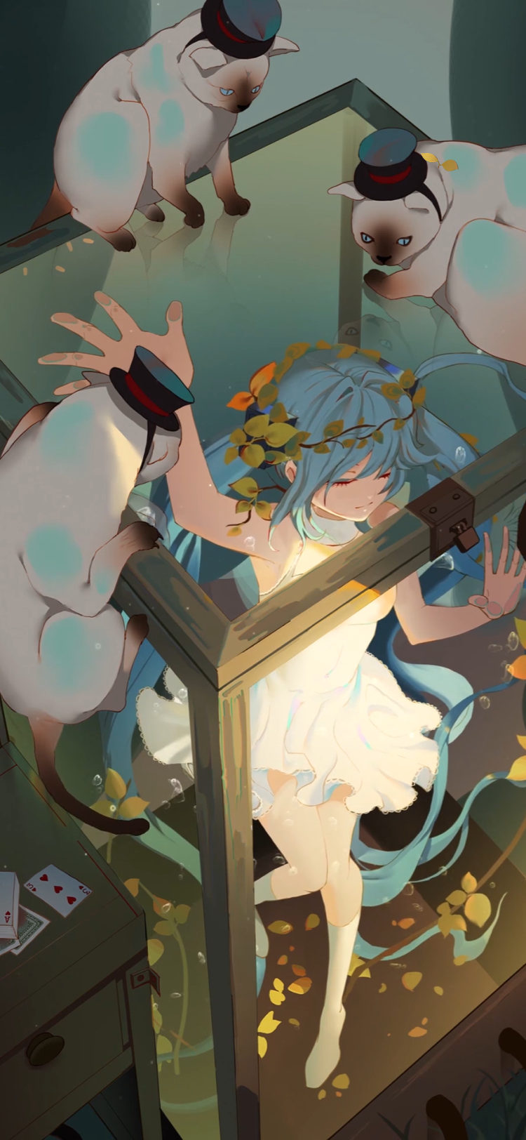 miku主題聊天背景圖
