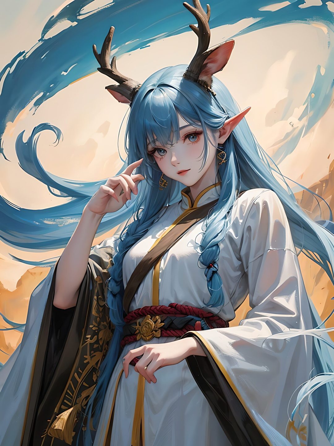 鹿角美女