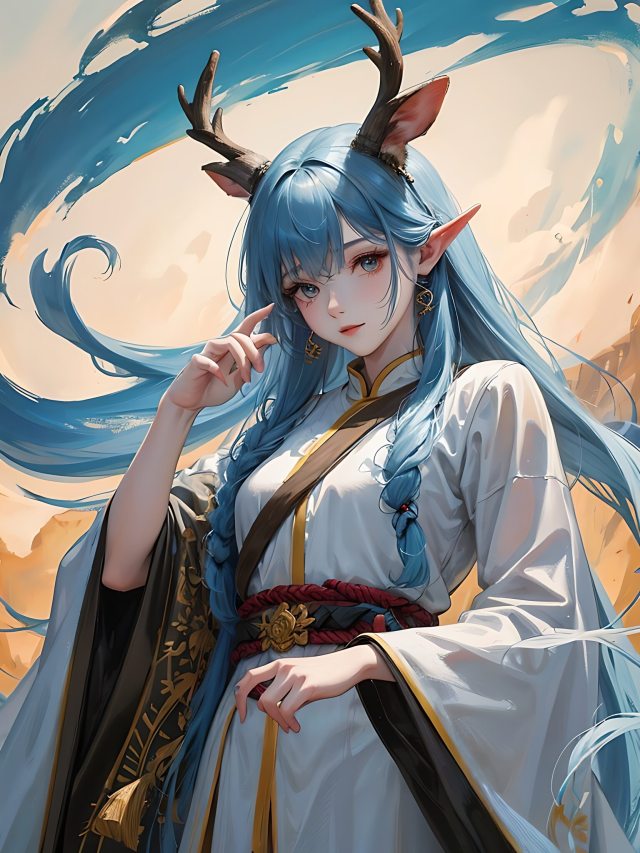 鹿角美女
