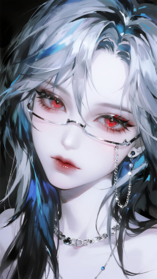 眼镜动漫女孩
