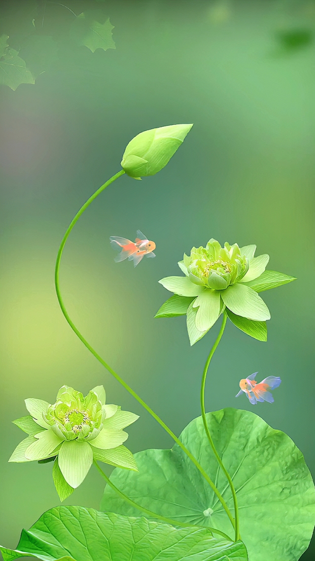 清新綠荷
