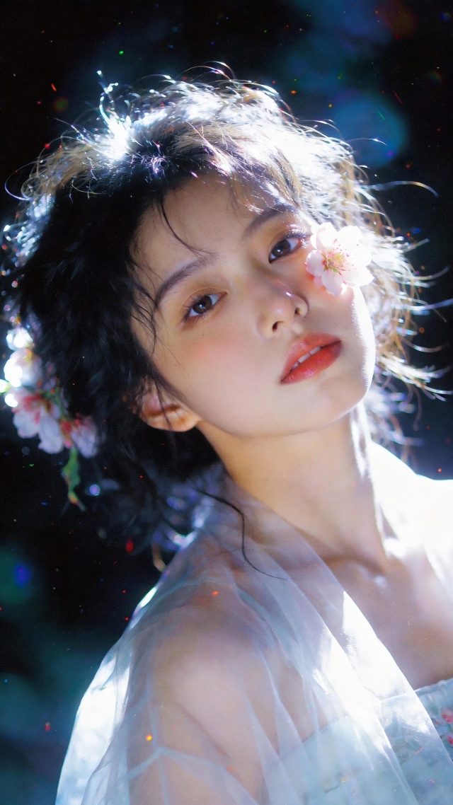 唯美桃花少女