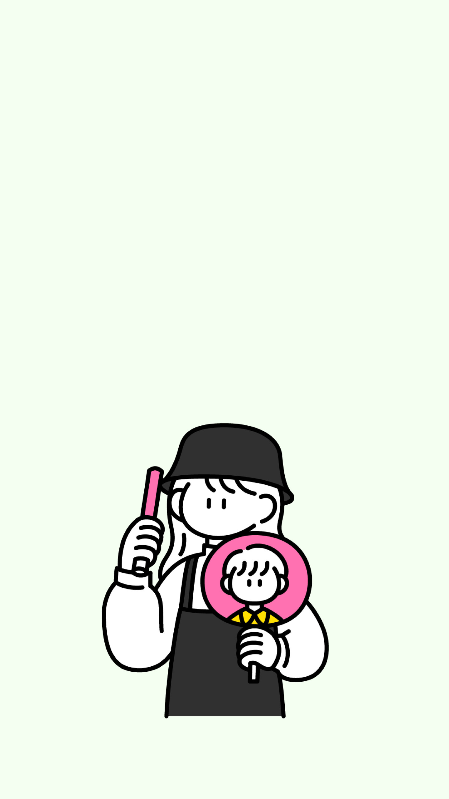 可愛女孩化妝照鏡子