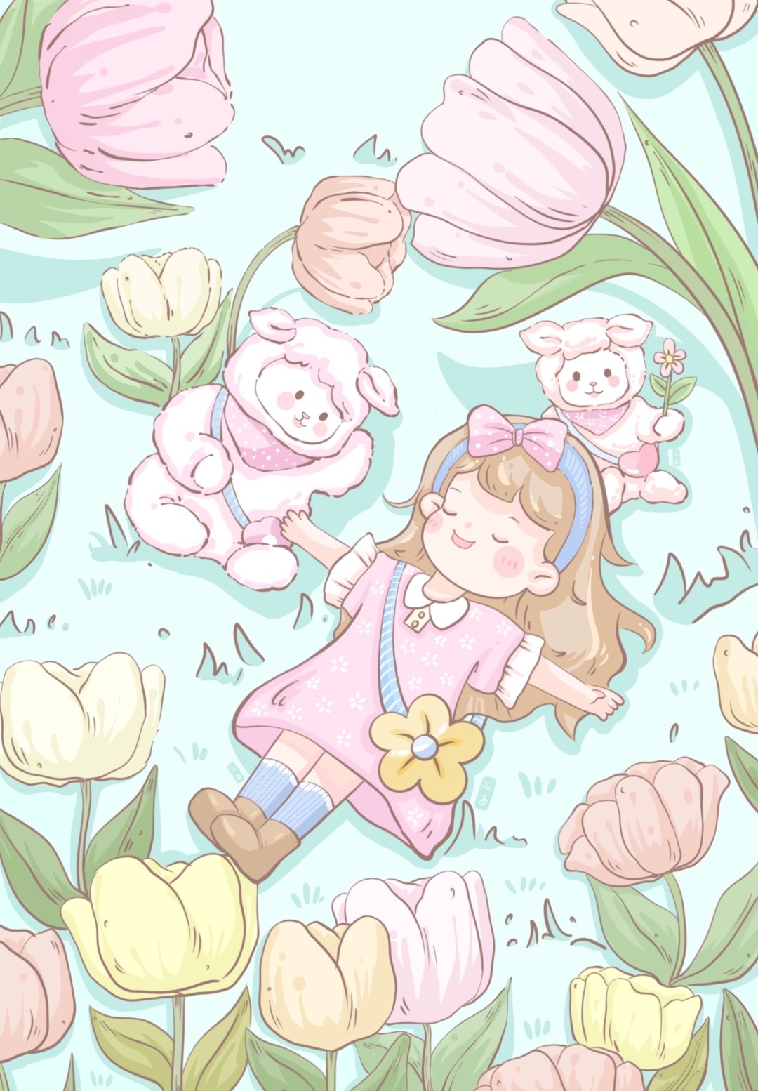 治愈系壁紙｜躺平女孩?