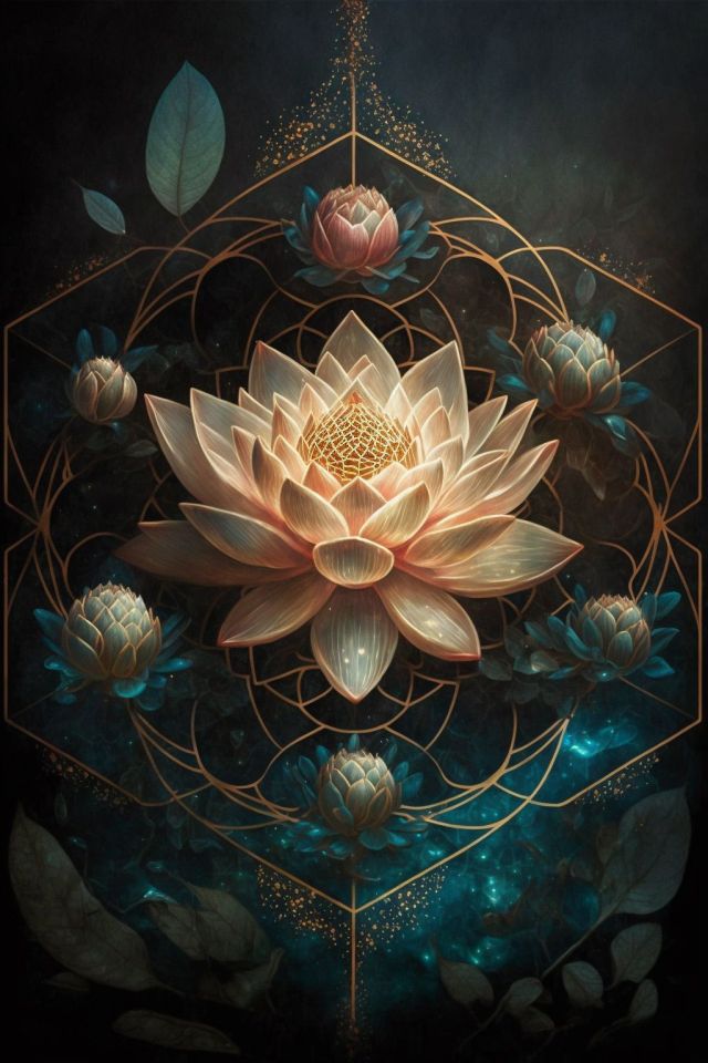 重彩荷花-3