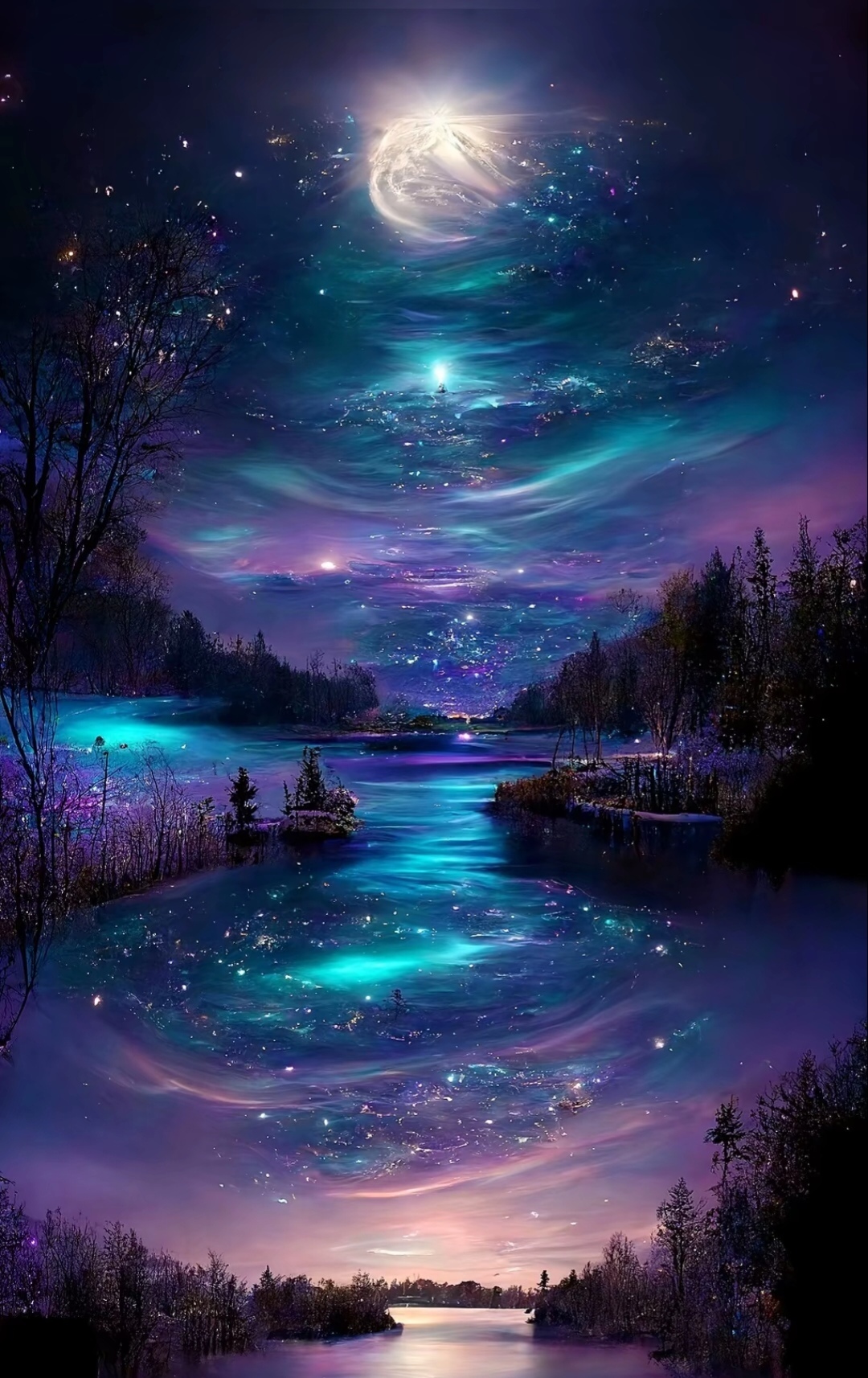 湖與星空
