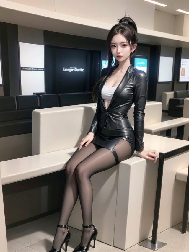 长腿黑丝美少女