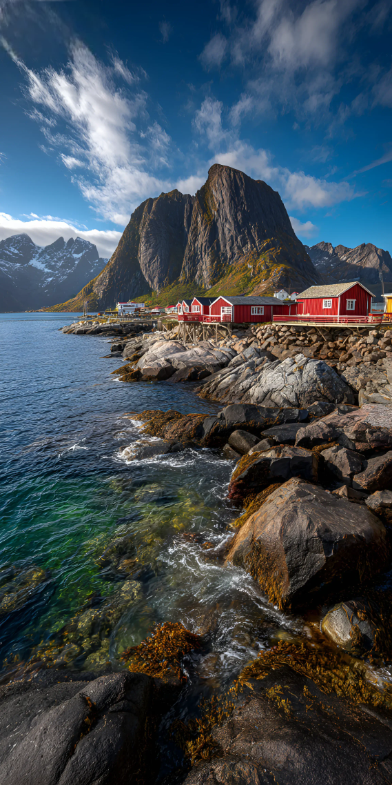 挪威罗弗敦 · 海岸红屋