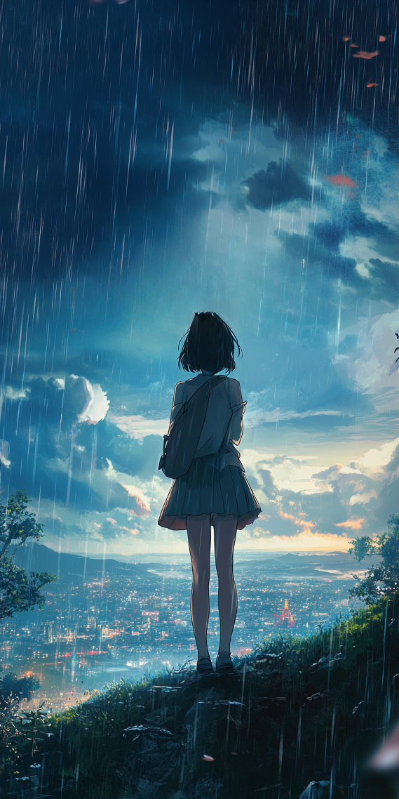 雨中的風景