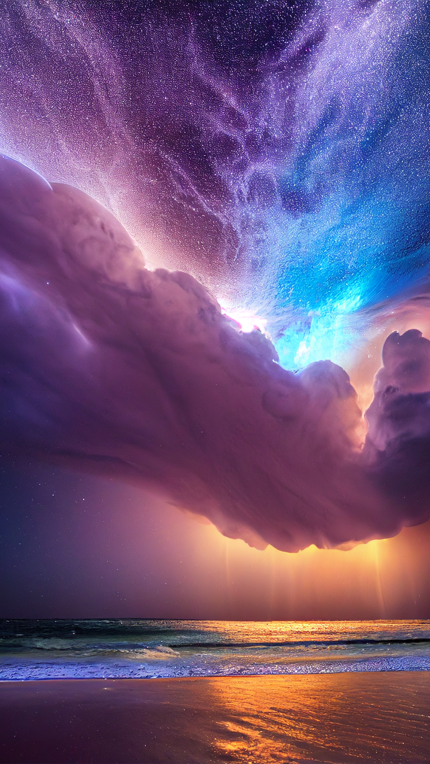 星空與海