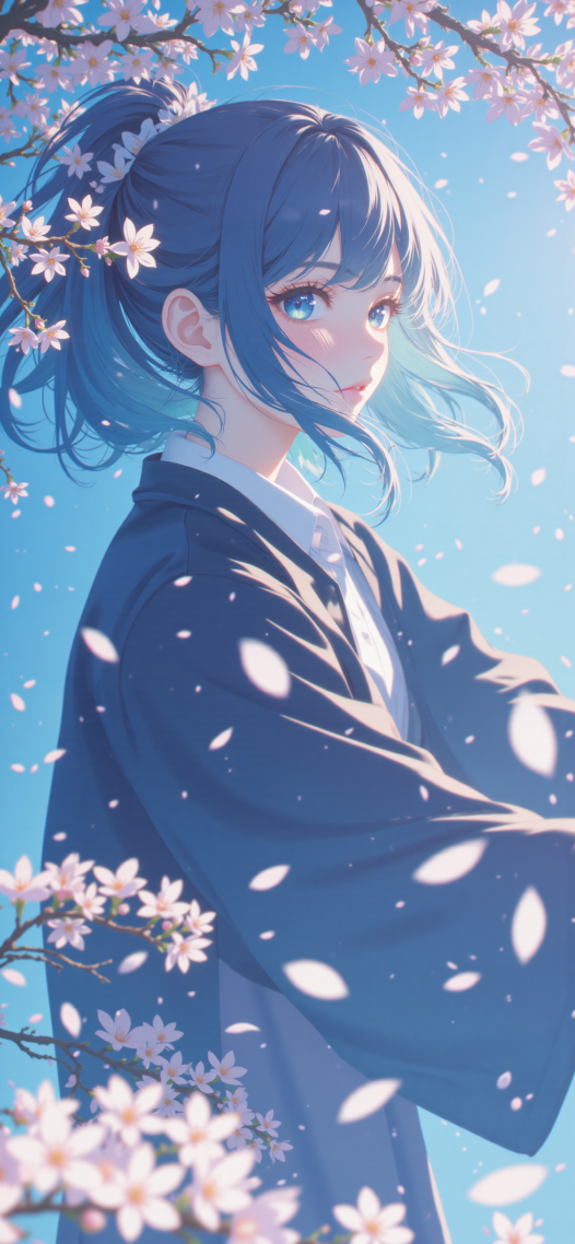花飄落